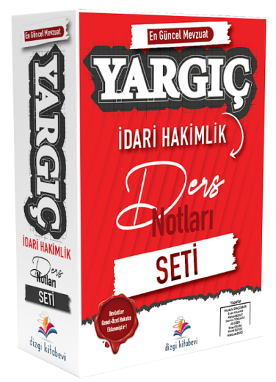 Dizgi Kitap İdari Hakimlik YARGIÇ Ders Notları Seti Dizgi Kitap Zeta Fotokopi