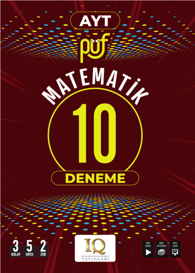 AYT Matematik Püf 10 Branş Denemesi IQ Yayınları Zeta Fotokopi