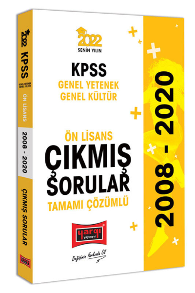 KPSS GY GK Ön Lisans Tamamı Çözümlü Çıkmış Sorular 2008-2020 Zeta Fotokopi