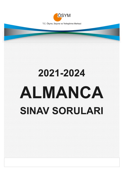 YDT ALMANCA ÇIKMIŞ SINAV SORULARI (2021-2024) Zeta Fotokopi