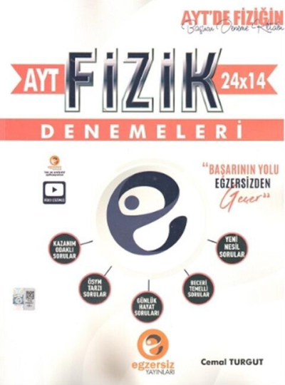 AYT Fizik 24 x 14 Denemeleri Egzersiz Yayınları