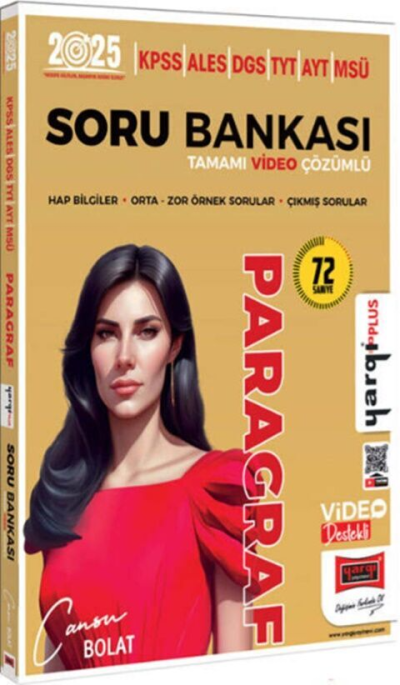 2025 KPSS ALES DGS TYT AYT MSÜ Tamamı Video Çözümlü Paragraf Soru Bankası Yargı Yayınları Zeta Fotokopi