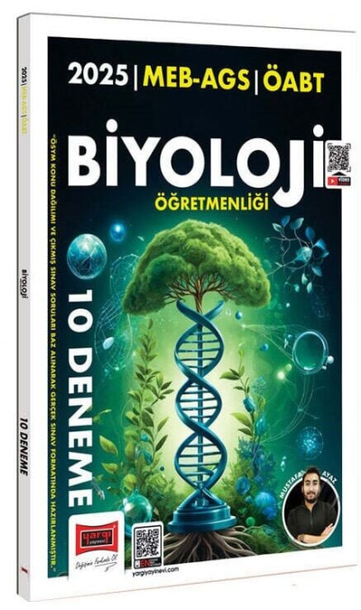 2025 MEB AGS ÖABT Biyoloji Öğretmenliği 10 Deneme Yargı Yayınları Zeta Fotokopi