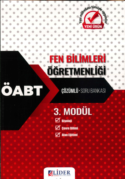 FEN BİLİMLERİ ÖĞRETMENLİĞİ ÇÖZÜMLÜ SORU BANKASI (BİYOLOJİ-ÇEVRE BİLİMİ-ALAN EĞİTİMİ) 3. MODÜL Zeta Fotokopi