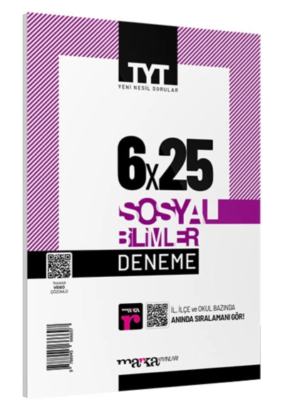 2024 TYT Sosyal Bilimler 6 Deneme Tamamı Video Çözümlü Zeta Fotokopi
