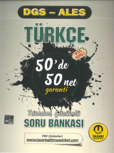 DGS-ALES TÜRKÇE 50'DE 50 NET TAMAMI ÇÖZÜMLÜ SORU BANKASI Zeta Fotokopi