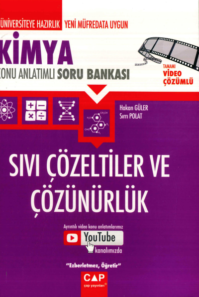 KİMYA SIVI ÇÖZELTİLER VE ÇÖZÜNÜRLÜK KONU ANLATIMLI SORU BANKASI Zeta Fotokopi