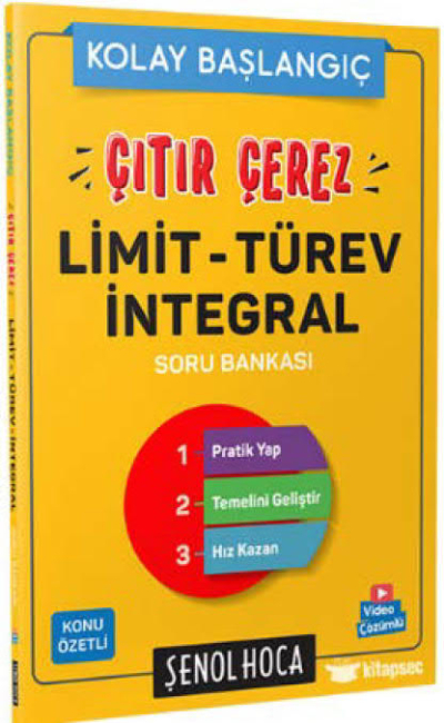 Kolay Başlangıç Çıtır Çerez Limit Türev İntegral Şenol Hoca Zeta Fotokopi