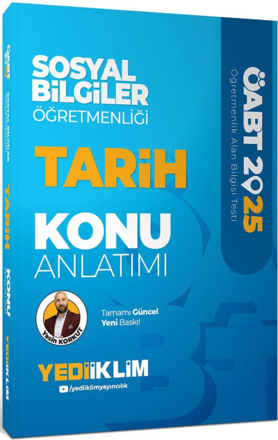 2025 ÖABT Sosyal Bilgiler Öğretmenliği Tarih Konu Anlatımı Yediiklim Yayınları Zeta Fotokopi