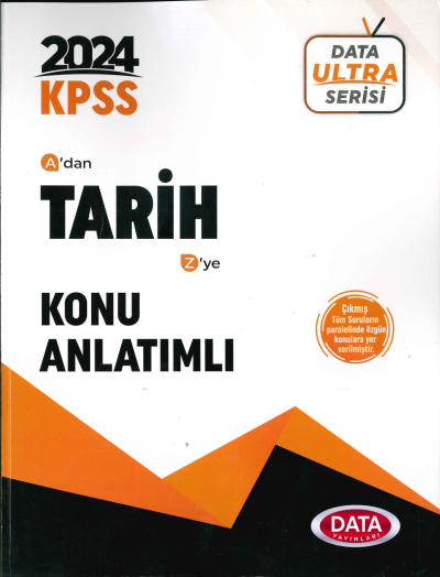 2024 KPSS Ultra Serisi Tarih Konu Anlatımlı Data Yayınları Zeta Fotokopi