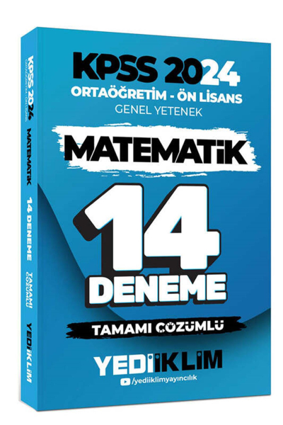 Ortaöğretim Ön Lisans Genel Yetenek Matematik 14 Deneme Tamamı Çözümlü Zeta Fotokopi