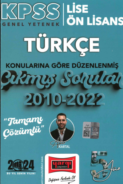 TÜRKÇE KONULARINA GÖRE DÜZENLENMİŞ 2010-2022 ÇIKMIŞ SORULAR TAMAMI ÇÖZÜMLÜ Zeta Fotokopi