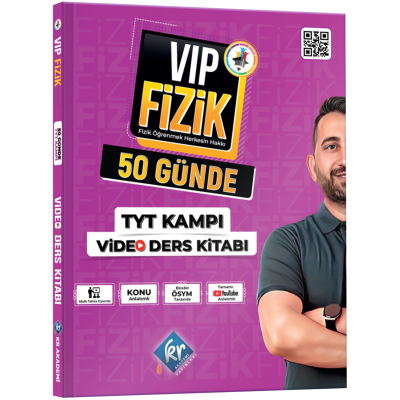 VİP Fizik 50 Günde TYT Kampı Video Ders Kitabı Zeta Fotokopi