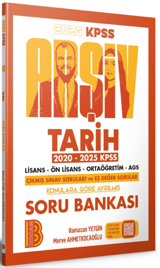 2026 KPSS Arşiv Tarih Soru Bankası Benim Hocam Yayınları Zeta Fotokopi