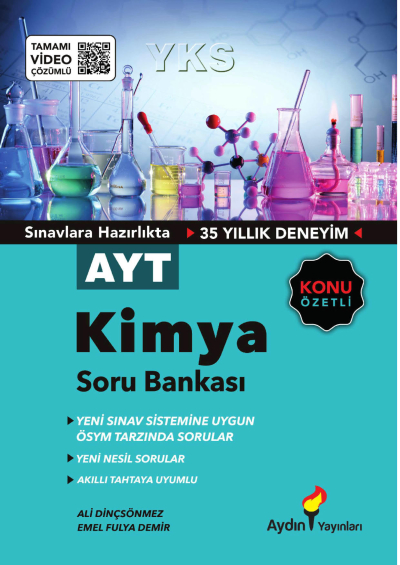 AYT Kimya Konu Özetli Soru Bankası Tamamı Video Çözümlü Aydın Yayınları Zeta Fotokopi