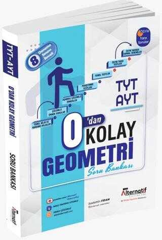 Alternatif Yayınları TYT-AYT 0'dan Kolay Geometri Soru Bankası Zeta Fotokopi