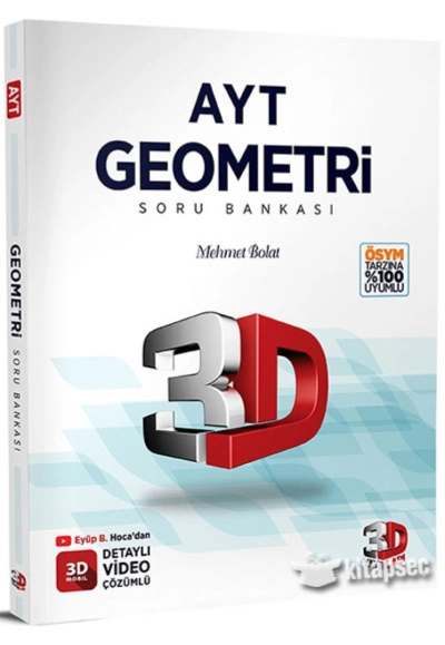 AYT 3D Geometri Tamamı Video Çözümlü Soru Bankası Zeta Fotokopi