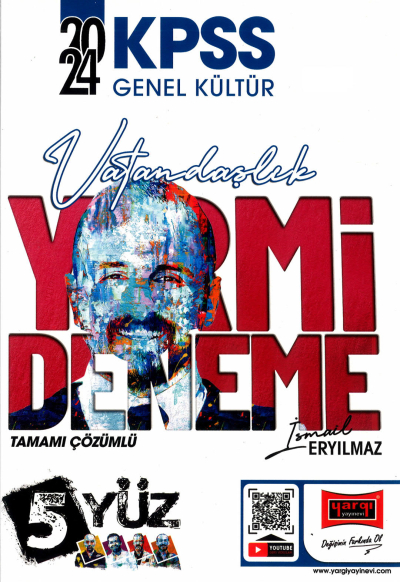 KPSS 5Yüz Ekibi Vatandaşlık Tamamı Çözümlü 20 Deneme Yargı Yayınevi Zeta Fotokopi