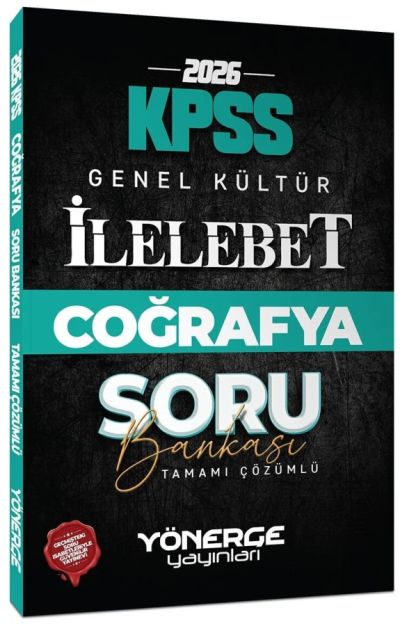 2026 KPSS Coğrafya İlelebet Soru Bankası Çözümlü Yönerge Yayınları Zeta Fotokopi