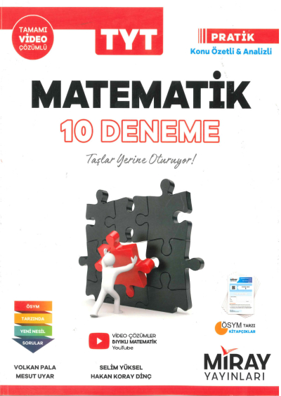 TYT Matematik 10 Deneme Kitabı