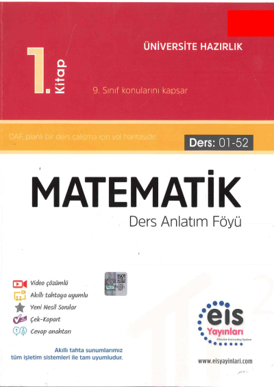 YKS Matematik 1. Kitap Ders Anlatım Föyü (Ders 01-52) Zeta Fotokopi