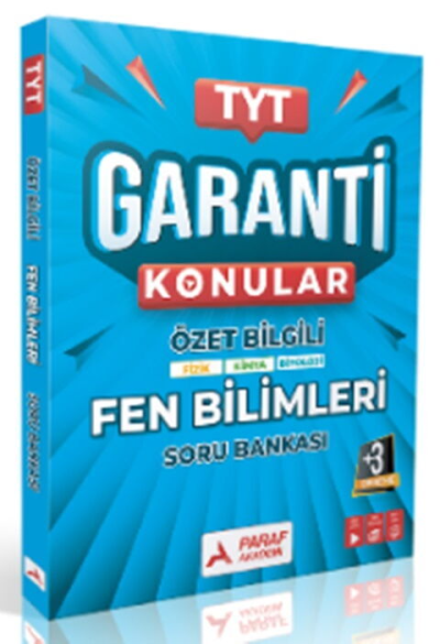 TYT Fen Bilimler Garanti Konular Soru Bankası Paraf Yayınları Zeta Fotokopi