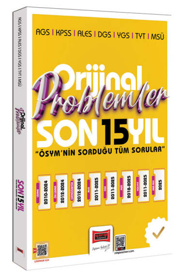 2026 KPSS AGS ALES DGS YGS TYT MSÜ Orijinal Problemler Son 15 Yıl Çıkmış Sorular Yargı Yayınları