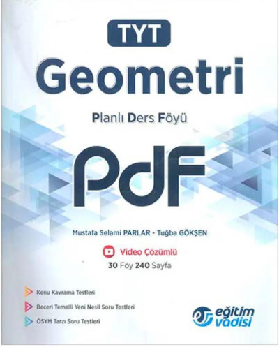 TYT Geometri Planlı Ders Föyü PDF Eğitim Vadisi Yayınları Zeta Fotokopi