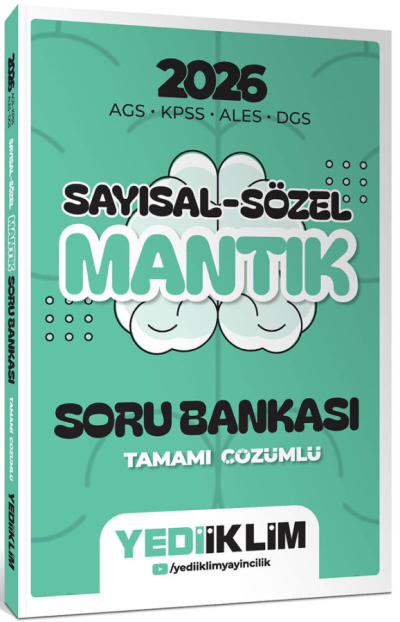 2026 AGS KPSS ALES DGS Sayısal Sözel Mantık Tamamı Çözümlü Soru Bankası Yediiklim Yayınları Zeta Fotokopi