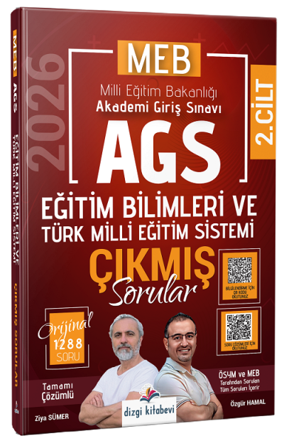 2026 MEB-AGS Eğitim Bilimleri ve Türk Milli Eğitim Sistemi Çıkmış Sorular Çözümlü Dizgi Kitap Zeta Fotokopi
