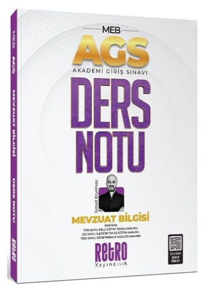 2025 MEB AGS Mevzuat Bilgisi Ders Notu Retro Kitap Zeta Fotokopi