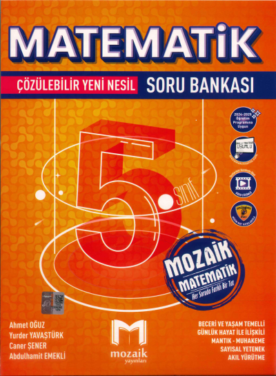 5. Sınıf Matematik Soru Bankası Mozaik Yayınları Zeta Fotokopi