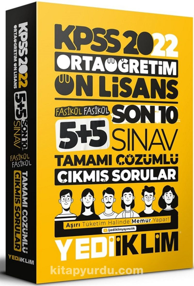 KPSS Ortaöğretim Lise Ön Lisans GYGK Son 10 Sınav Çıkmış Sorular Çözümlü Zeta Fotokopi