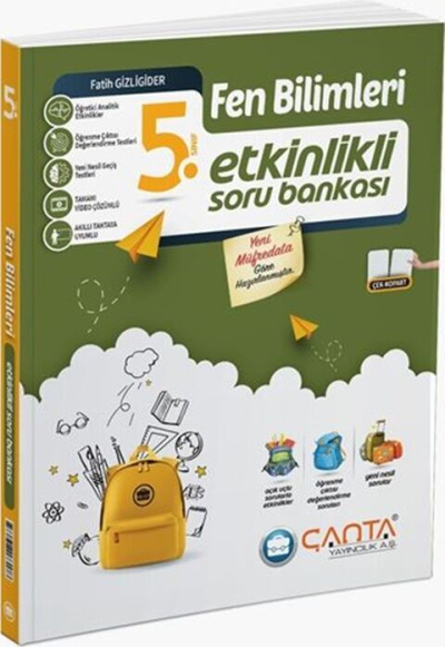 5. Sınıf Fen Bilimleri Etkinlikli Kazanım Soru Bankası Çanta Yayınları Zeta Fotokopi