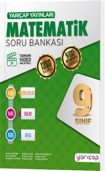 9. Sınıf Matematik Soru Bankası Yarı Çap Yayınları Zeta Fotokopi