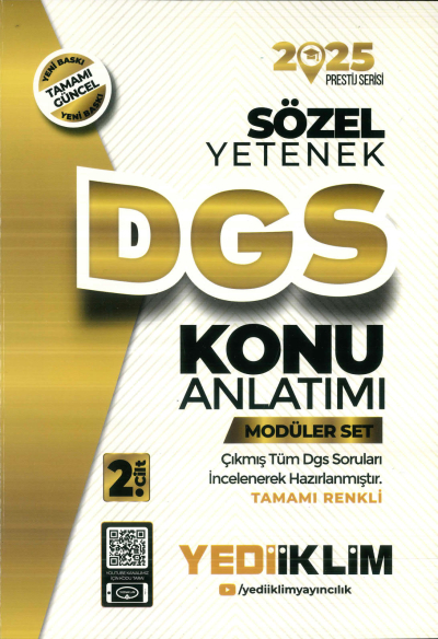 YEDİİKLİM DGS SÖZEL KONU ANLATIM 2025 Zeta Fotokopi