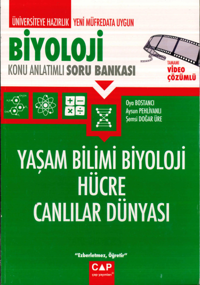 TYT-AYT BİYOLOJİ YAŞAM BİLİMİ BİYOLOJİ HÜCRE CANLILAR DÜNYASI KONU ANLATIMLI SORU BANKASI Zeta Fotokopi