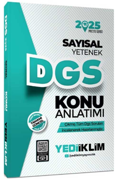 2025 DGS Sayısal Yetenek Konu Anlatımı Yediiklim Yayınları Zeta Fotokopi