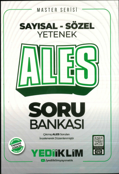 2025 ALES Sayısal Sözel Yetenek Soru Bankası Yediiklim Yayınları Zeta Fotokopi