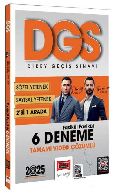 2025 DGS Sayısal-Sözel 2'si Bir Arada Fasikül Fasikül 6 Deneme Tamamı Video Çözümlü Yargı Yayınları Zeta Fotokopi
