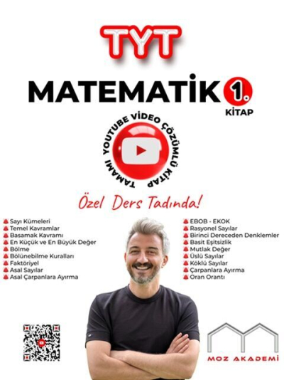 Moz Akademi TYT Matematik 1. Kitap Tamamı Çözümlü Soru Bankası Zeta Fotokopi