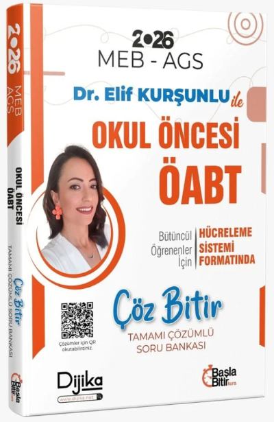 2026 ÖABT MEB-AGS Okul Öncesi Öğretmenliği Çöz Bitir Soru Bankası Çözümlü Dijika Yayınları Zeta Fotokopi