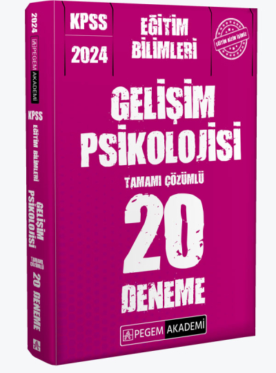 2024 KPSS Eğitim Bilimleri Gelişim Psikolojisi 20 Deneme Zeta Fotokopi
