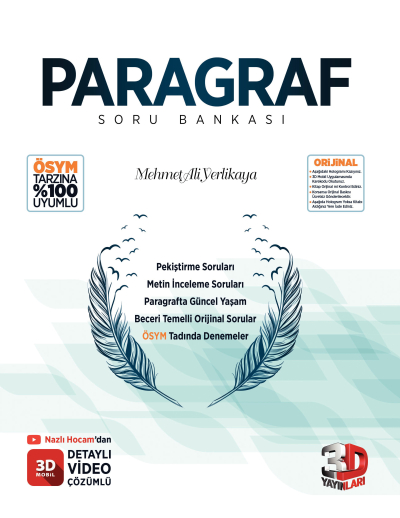 3D Paragraf Soru Bankası Zeta Fotokopi