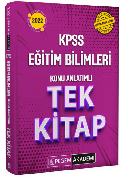 2022 KPSS Eğitim Bilimleri Konu Anlatımlı Tek Kitap Zeta Fotokopi