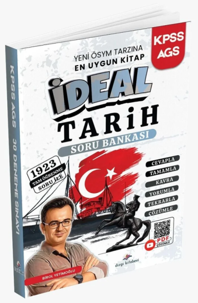 2026 KPSS MEB-AGS İdeal Tarih Soru Bankası Çözümlü - Birol Yetimoğlu Dizgi Kitap Yayınları Zeta Fotokopi