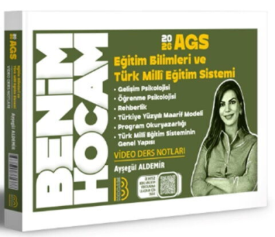 2026 AGS Eğitim Bilimleri ve Türk Milli Eğitim Sistemi Video Ders Notları AYŞEGÜL HOCA Benim Hocam Yayınları