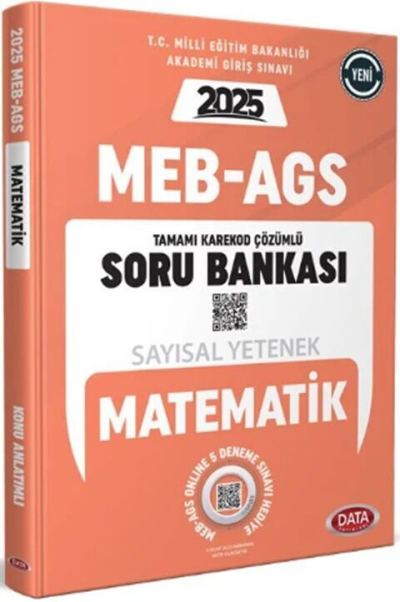2025 MEB AGS Sayısal Yetenek Matematik Soru Bankası Çözümlü Data Yayınları Zeta Fotokopi
