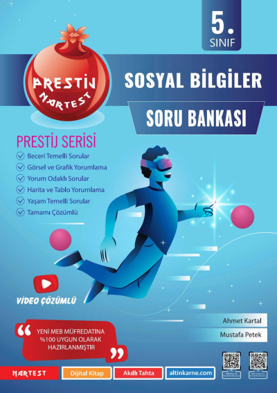5. Sınıf Prestij Sosyal Bilgiler Soru Bankası Nartest Yayınevi Zeta Fotokopi