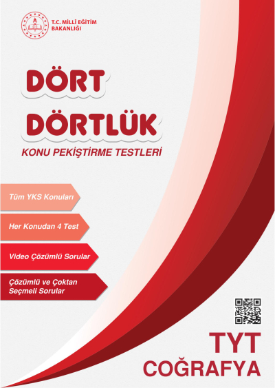 Dört Dörtlük Konu Pekiştirme Testleri TYT Coğrafya
